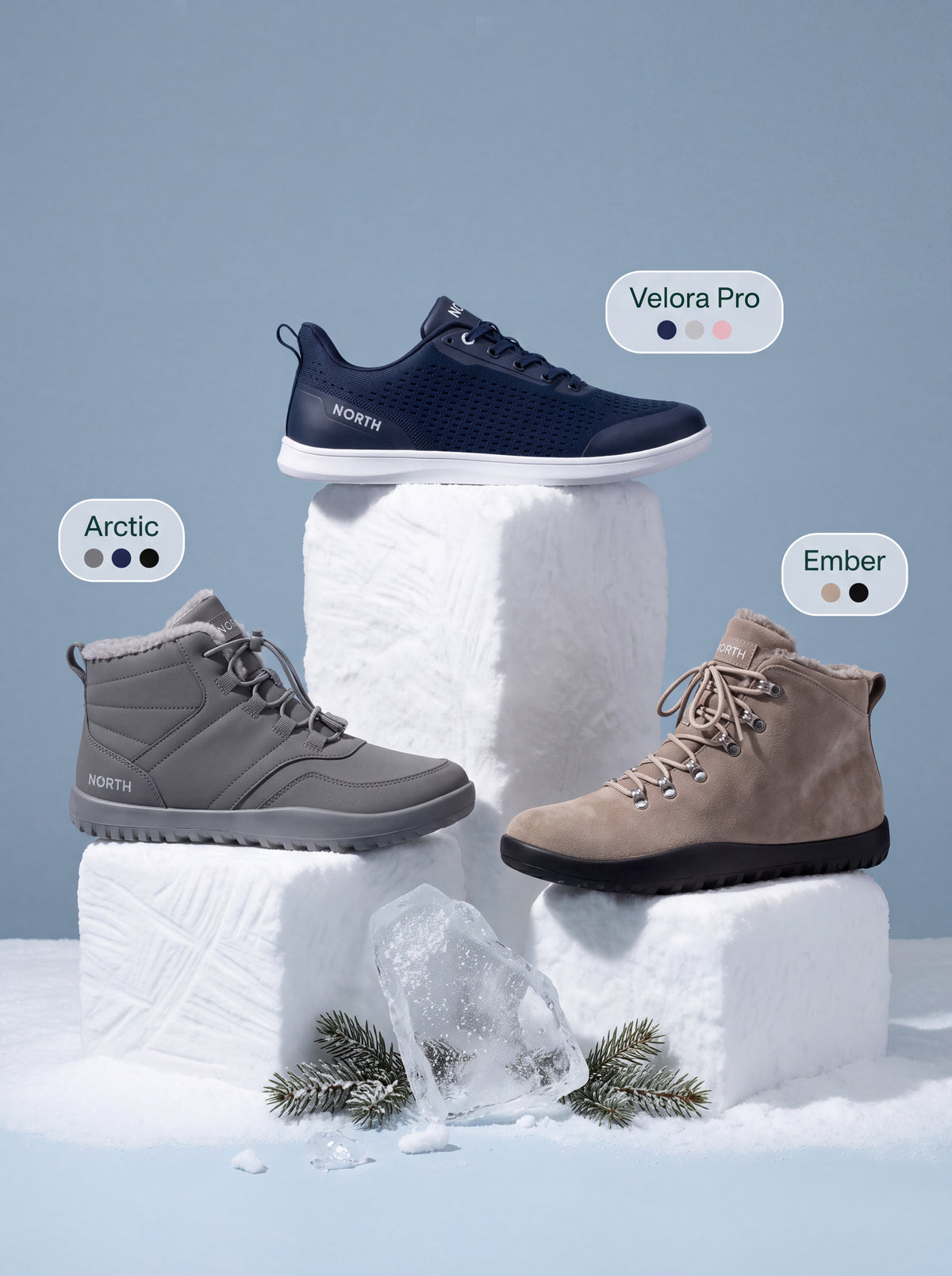 North Velora Pro · North Arctic · North Ember